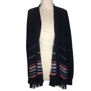 Hollister Navy Blue Open Cardigan size L